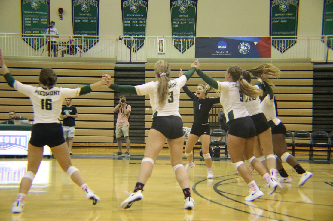 Lady Lions Volleyball Celebration